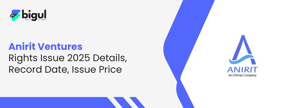 Anirit Ventures Rights Issue 2025 Details, Record Date, Issue Price